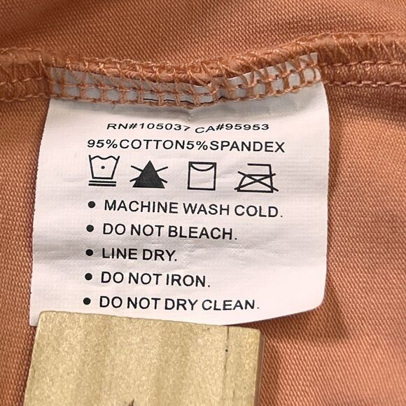 Ariat Women’s Blouse Coral‎ / Peach Embroidered V-Neck Summer Travel Size Medium - Picture 10 of 11